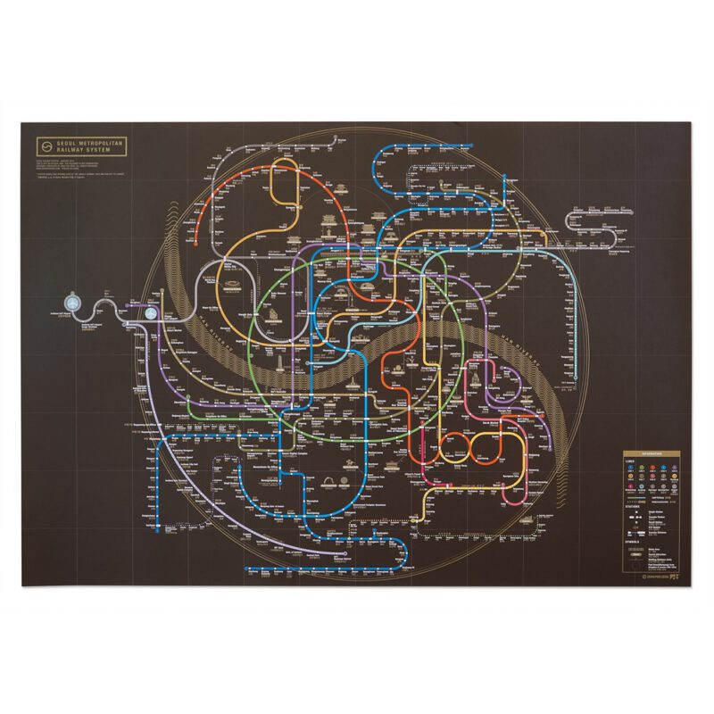 Railway Poster - Seoul Black